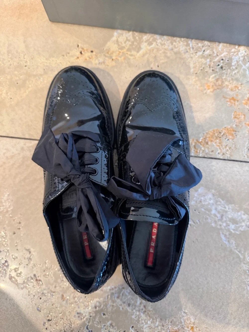 Prada Patent Leather Oxfords - Picture 4 of 8